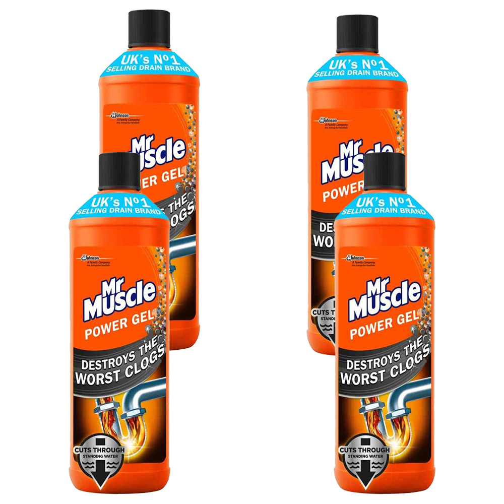 Mr Muscle Power Gel Drain Unblocker 1000ml Case of 4 x 2 Pack Image 1