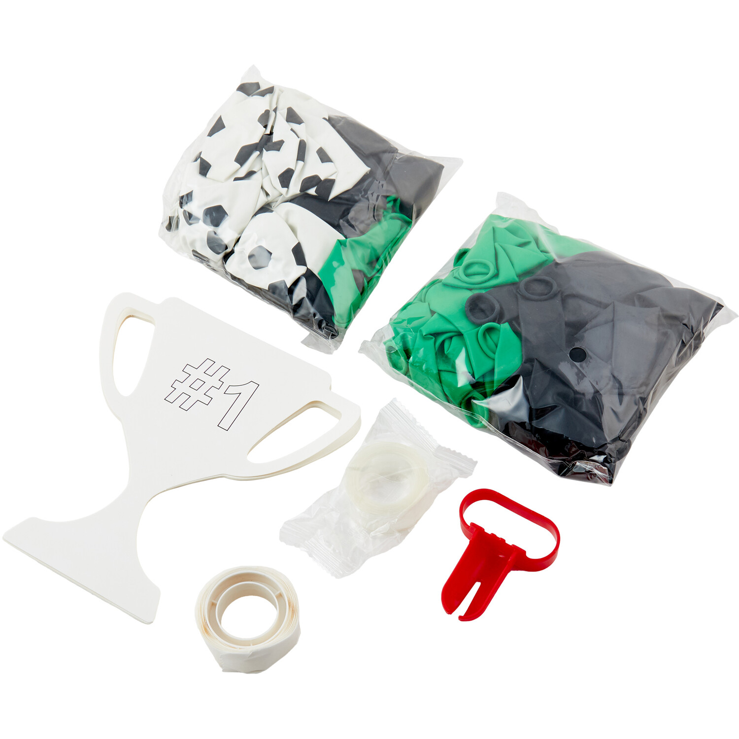 Pack of 100 Football Balloon Arch Kit - Multicolour Image 3