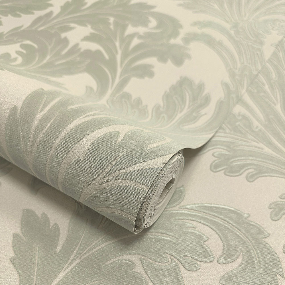 Holden Decor Acanthus Sage and Cream Wallpaper Image 2