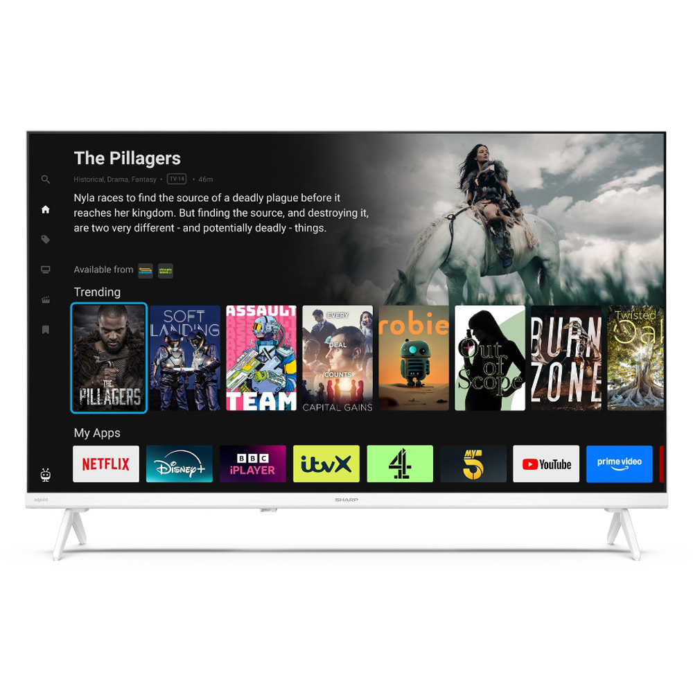 SHARP 32HE2245KW White HD TiVo Smart TV 32 inch Image 4