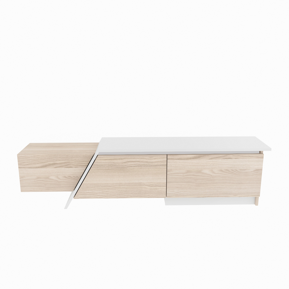 Decorotika Zonas 3 Door Cordoba and White TV Unit Image 3
