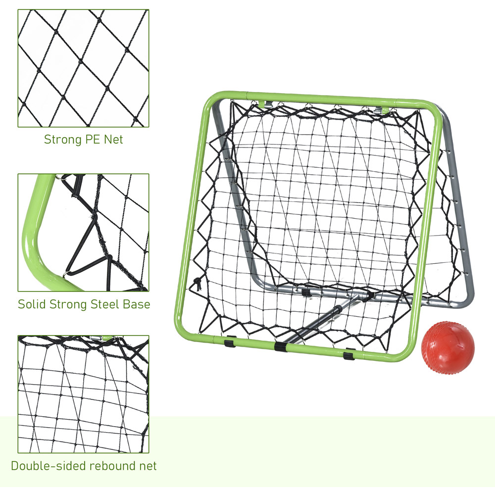 HOMCOM Kids Rebounder Net and Goal Set Image 6