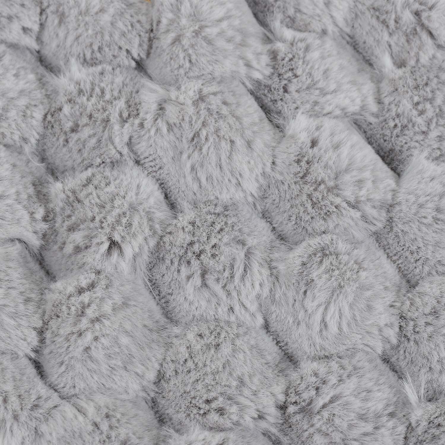 Textured Fur 2L Hot Water Bottle Wilko