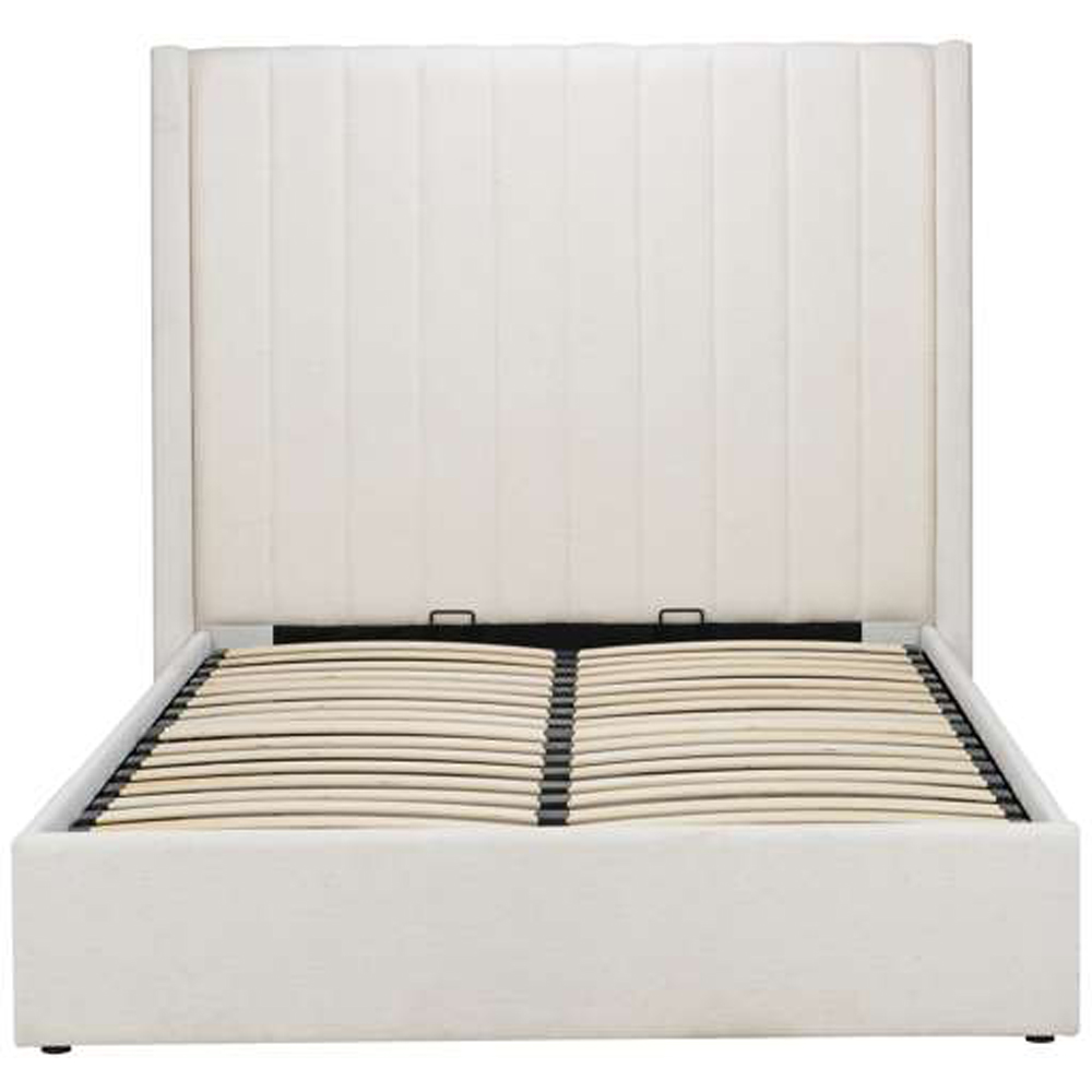 Birlea Maisey King Size White Linen Ottoman Bed Image 4