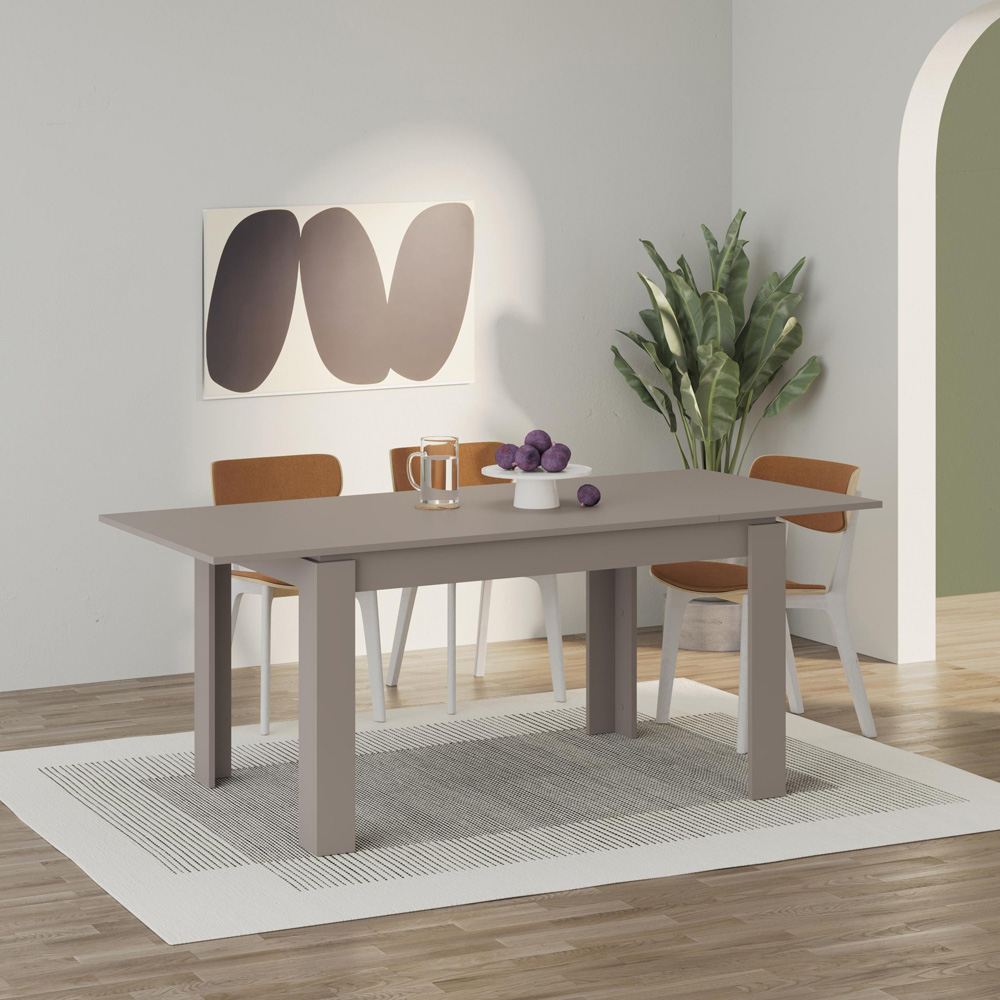 Decortie Tolmen 6 Seater Light Mocha Dining Table Image 4
