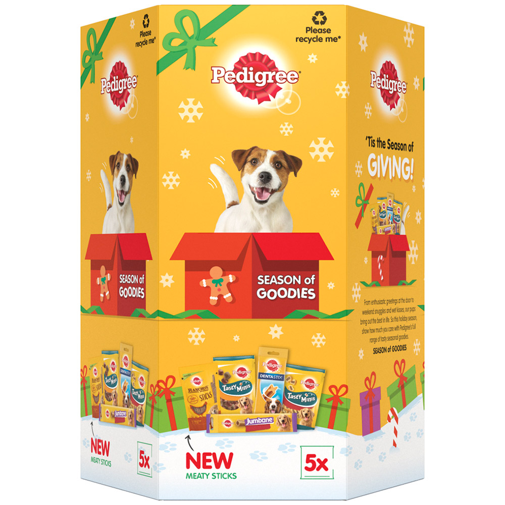 Pedigree Christmas Gift Box Dog Treats Mixed Selection 512g Image 1