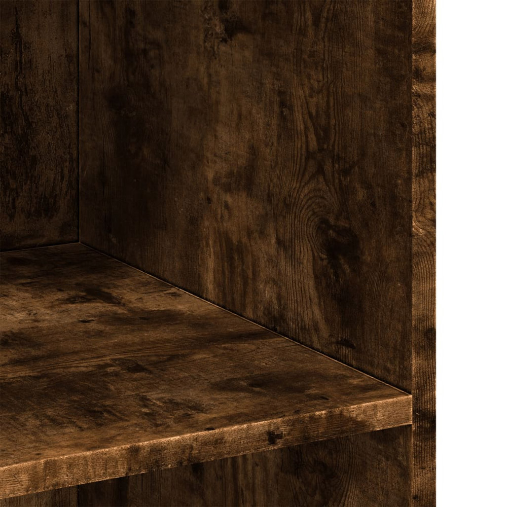 vidaXL 3 Shelf Smoked Oak Sideboard Image 7
