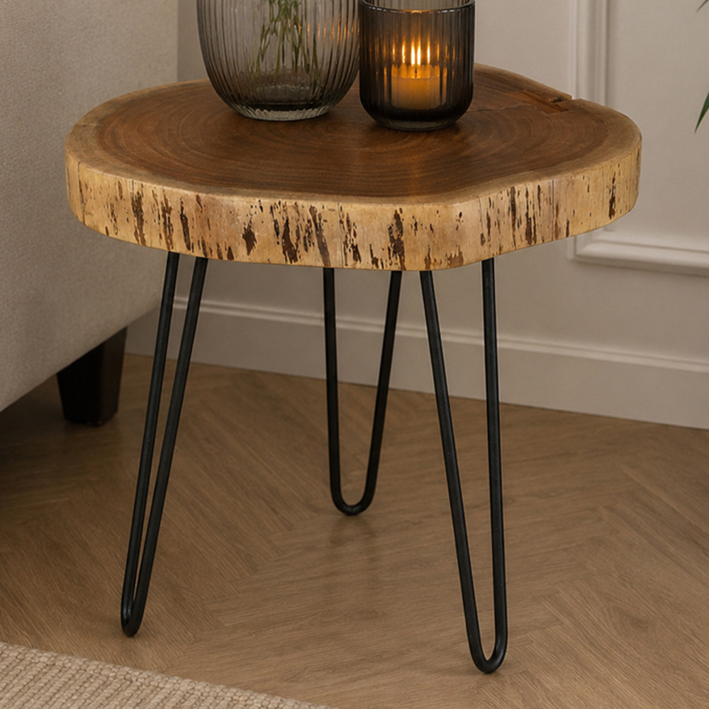Premier Housewares Nandri Tripod Base Side Table Image 1