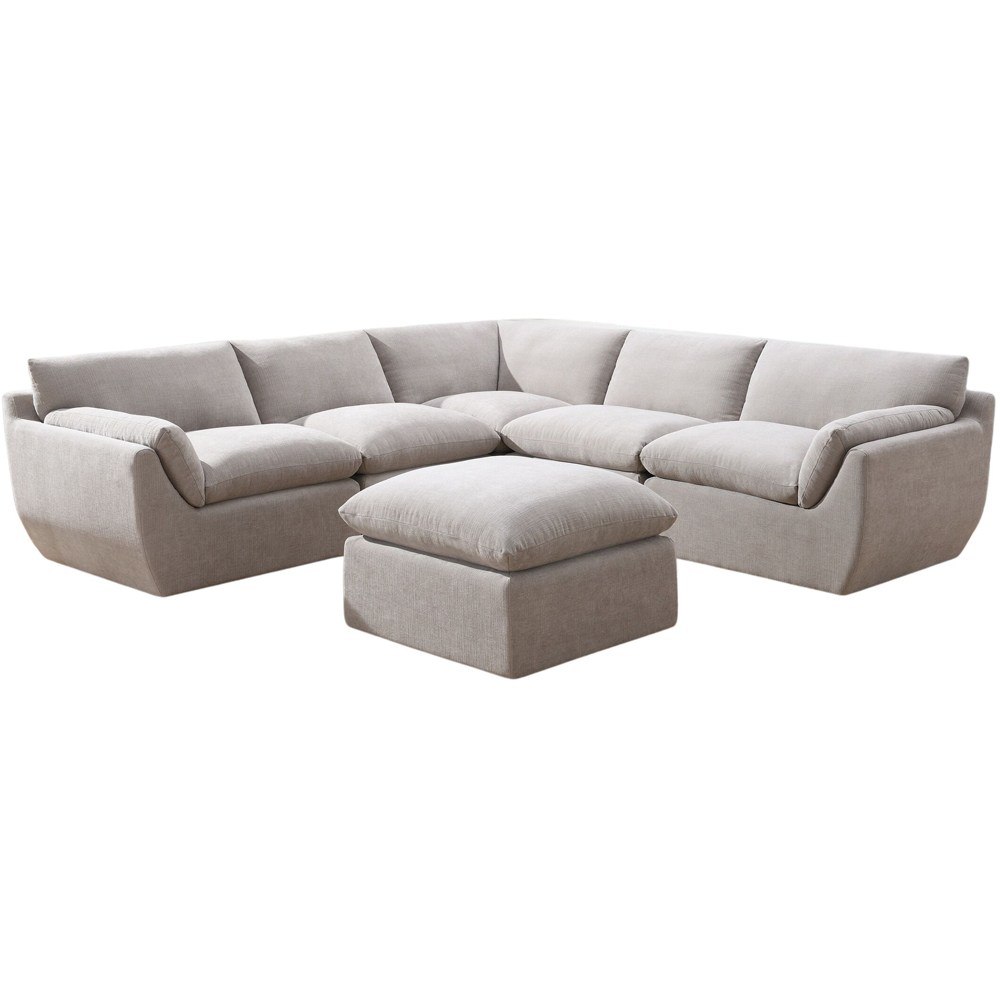 Wiliamsburg Biscuit 5 Seater Sofa with Ottoman Image 2