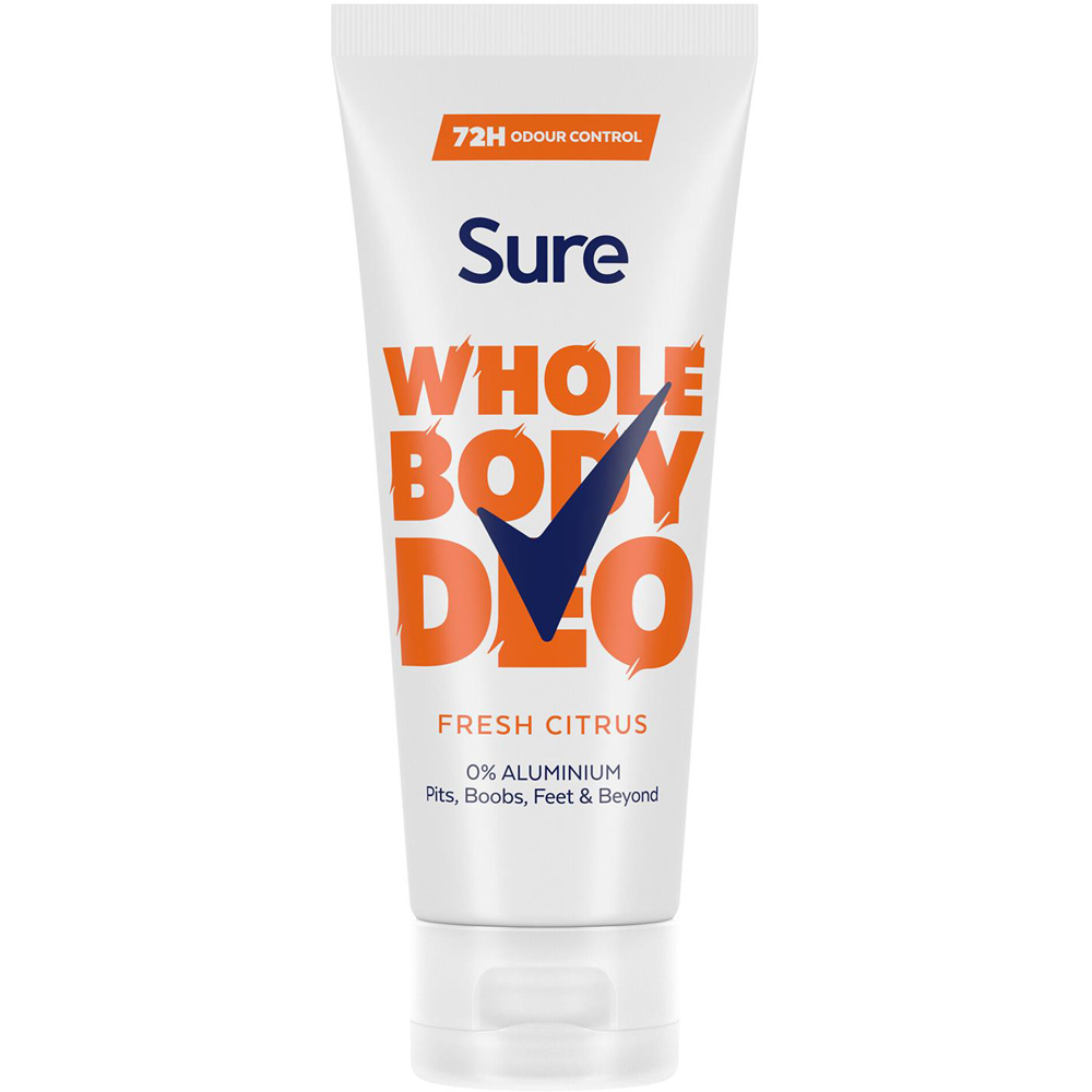 Sure Women Aluminium Free Whole Body Fresh Citrus Deodorant Cream 75ml 12 Pack Image 2