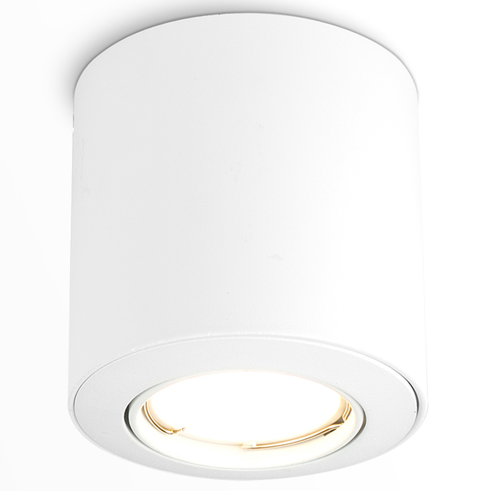 ValueLights White Tiltable Cool White LED Ceiling Downlight 4 Pack Image 3