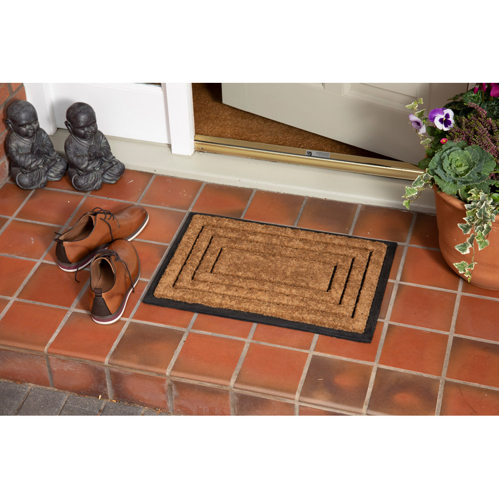 Eselle Chadderton Border Natural Coir Door Mat 40 x 60cm Image 2