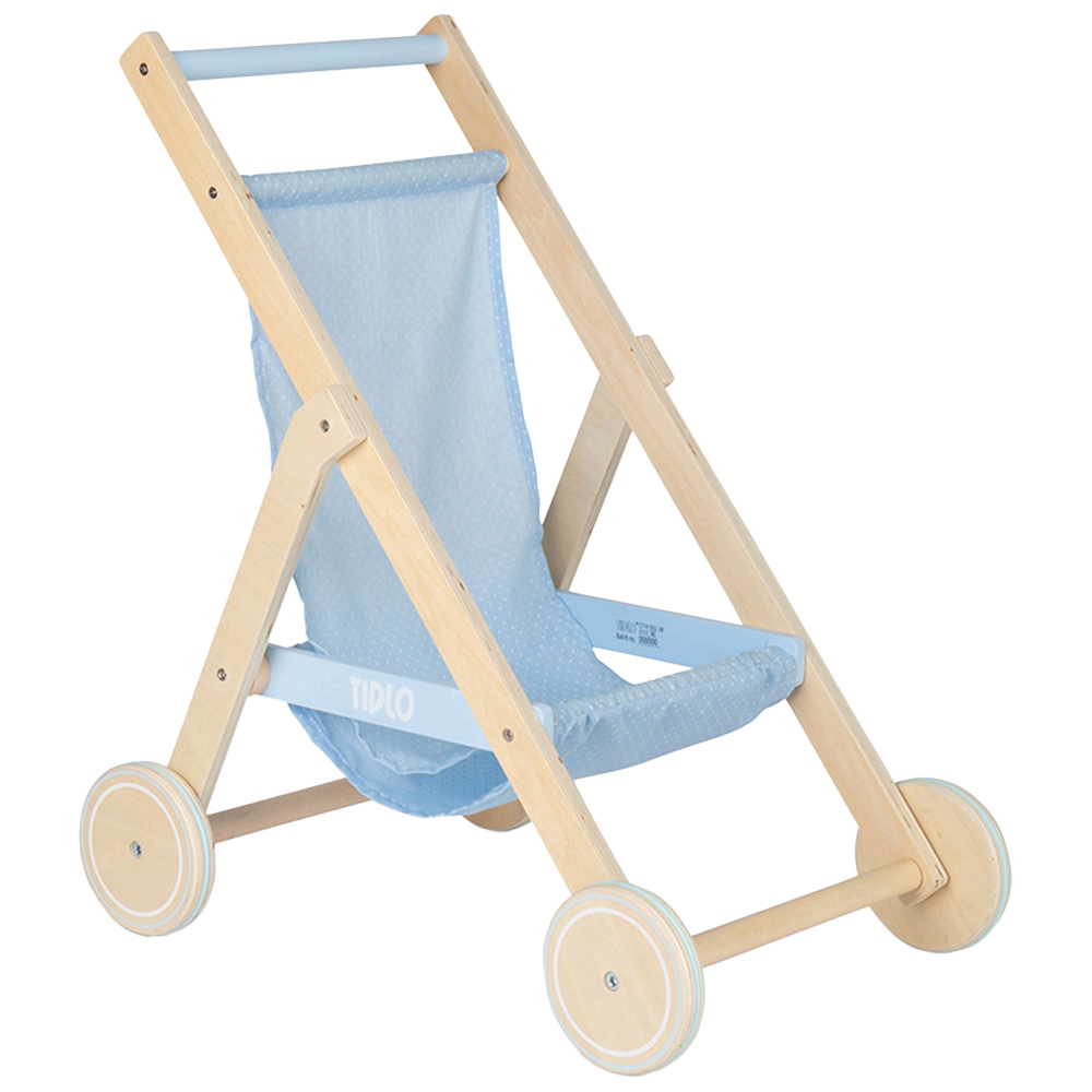 Bigjig Toys Tidlo Dolls Stroller Baby Blue Image 5