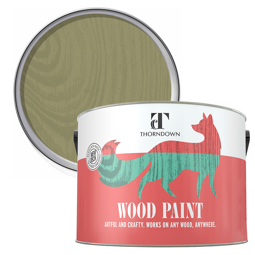 Thorndown Moorland Green Satin Wood Paint 2.5L Image 1