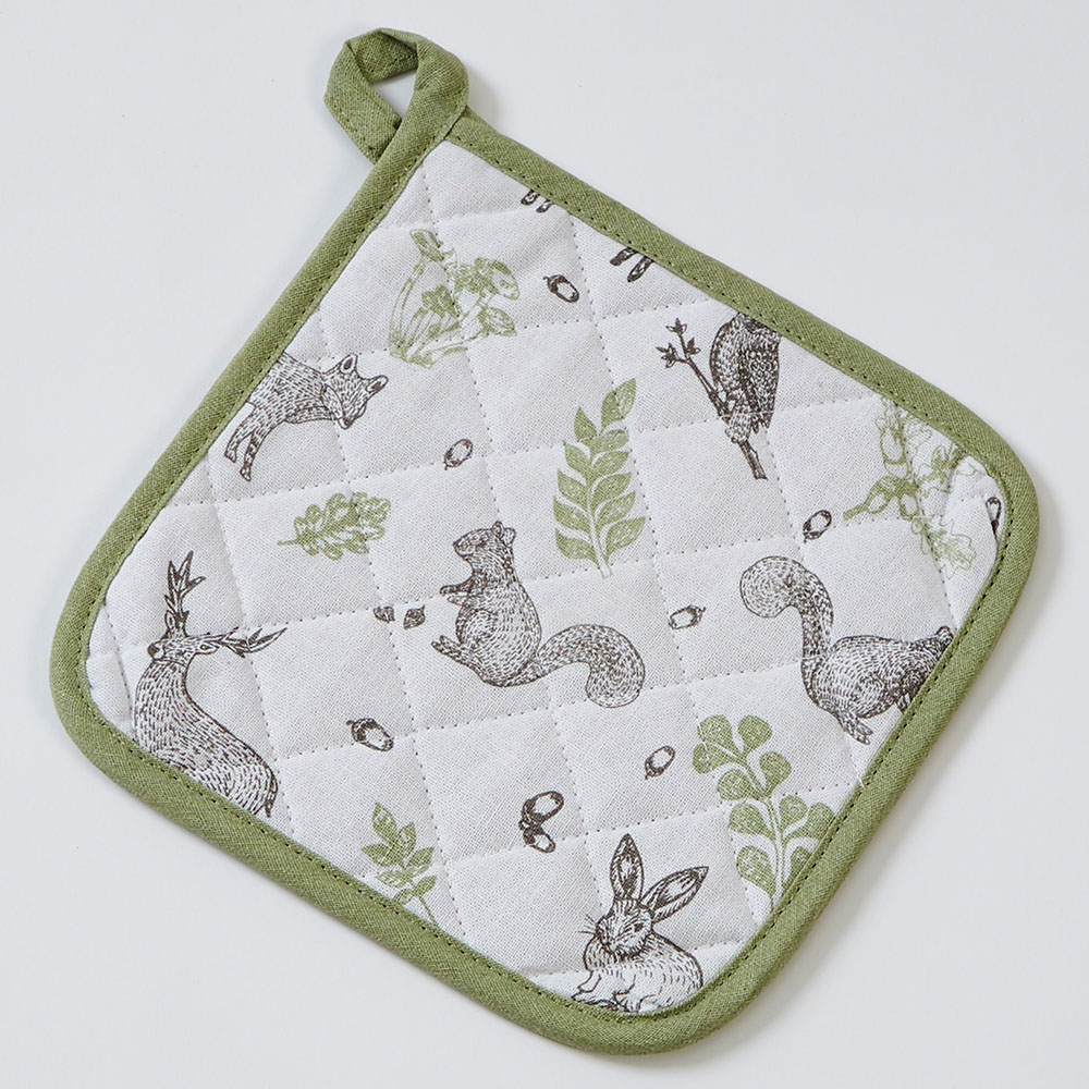 Highlands Homeware Woodland Cotton Pot Holder Image 3
