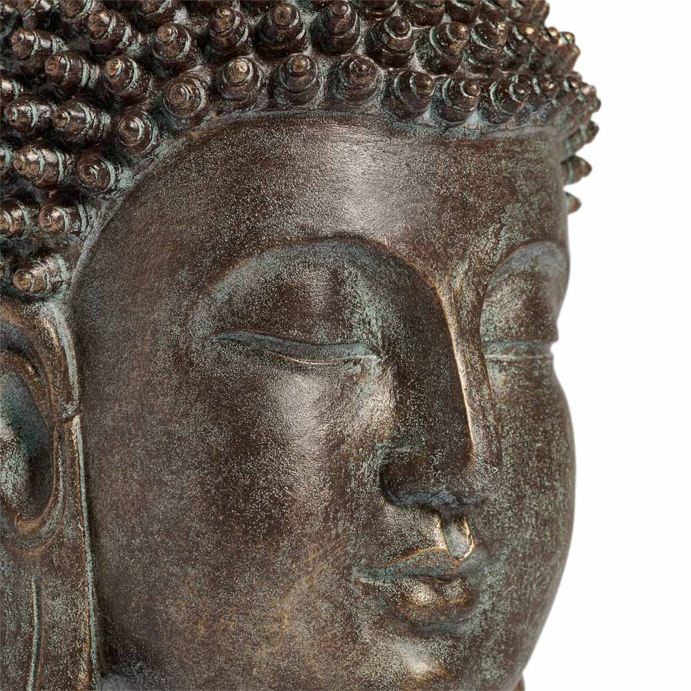 Wilko Garden Buddha Head Image 3