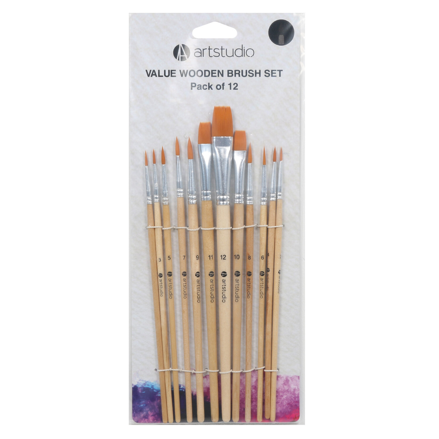 Art Studio Value Wooden Brush Set Image