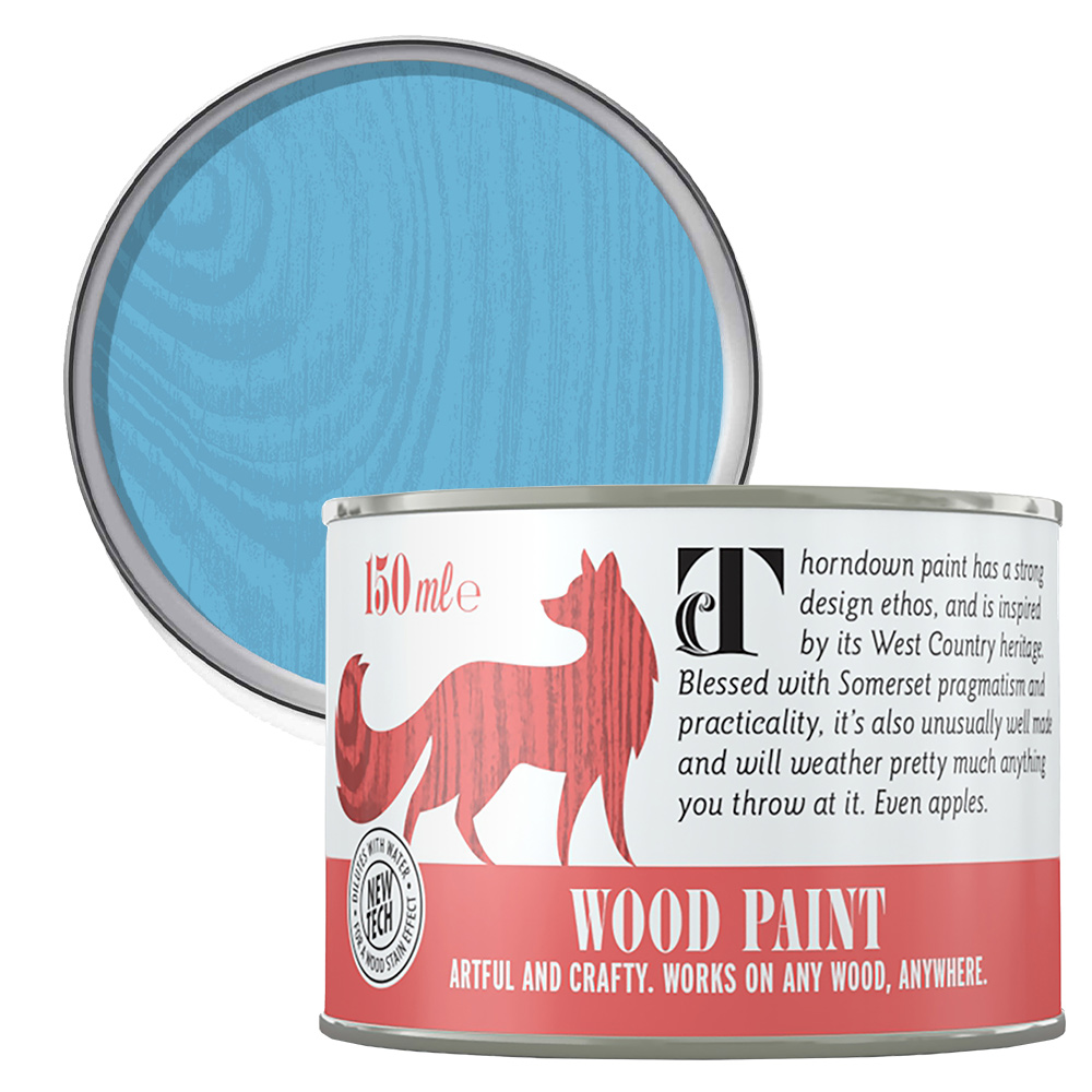 Thorndown Adonis Blue Satin Wood Paint 150ml Image 1