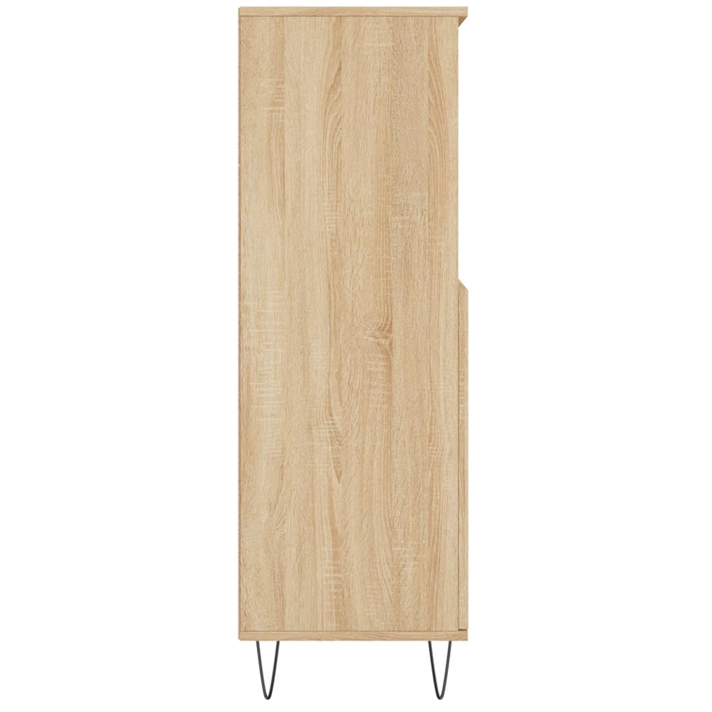 vidaXL 2 Door 2 Shelf Sonoma Oak Highboard Image 7
