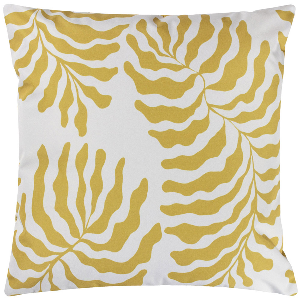 furn. Tocorico Mustard Tropical UV and Water Resistant Outdoor Cushion Image 3