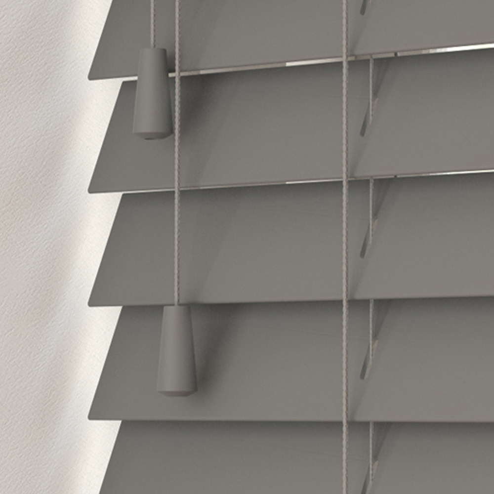 New Edge Blinds Sunwood Smooth Blind Grey 110cm Wilko