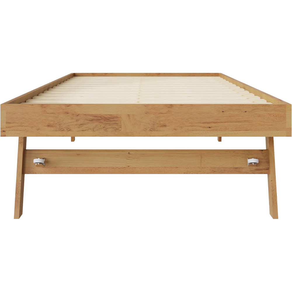 GFW Madrid Oak Wooden Trundle Day Bed Image 4