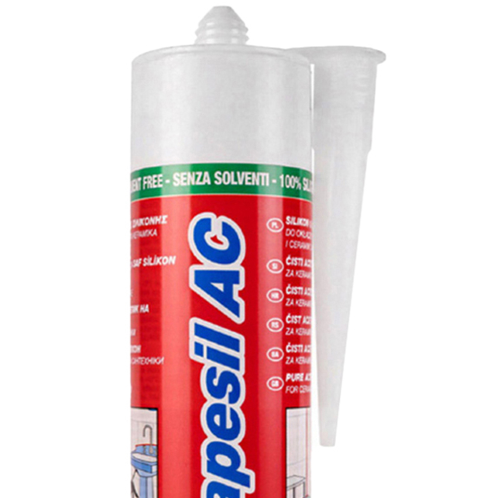 MAPEI Mapeisil AC 999 Transparent Silicone Sealant 310ml Image 2