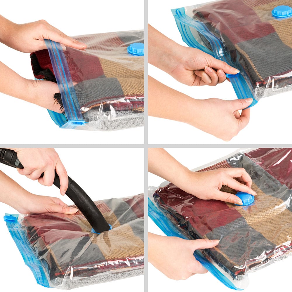 tectake Vacuum Storage Bags 68 x 48cm 5 Pack Image 3