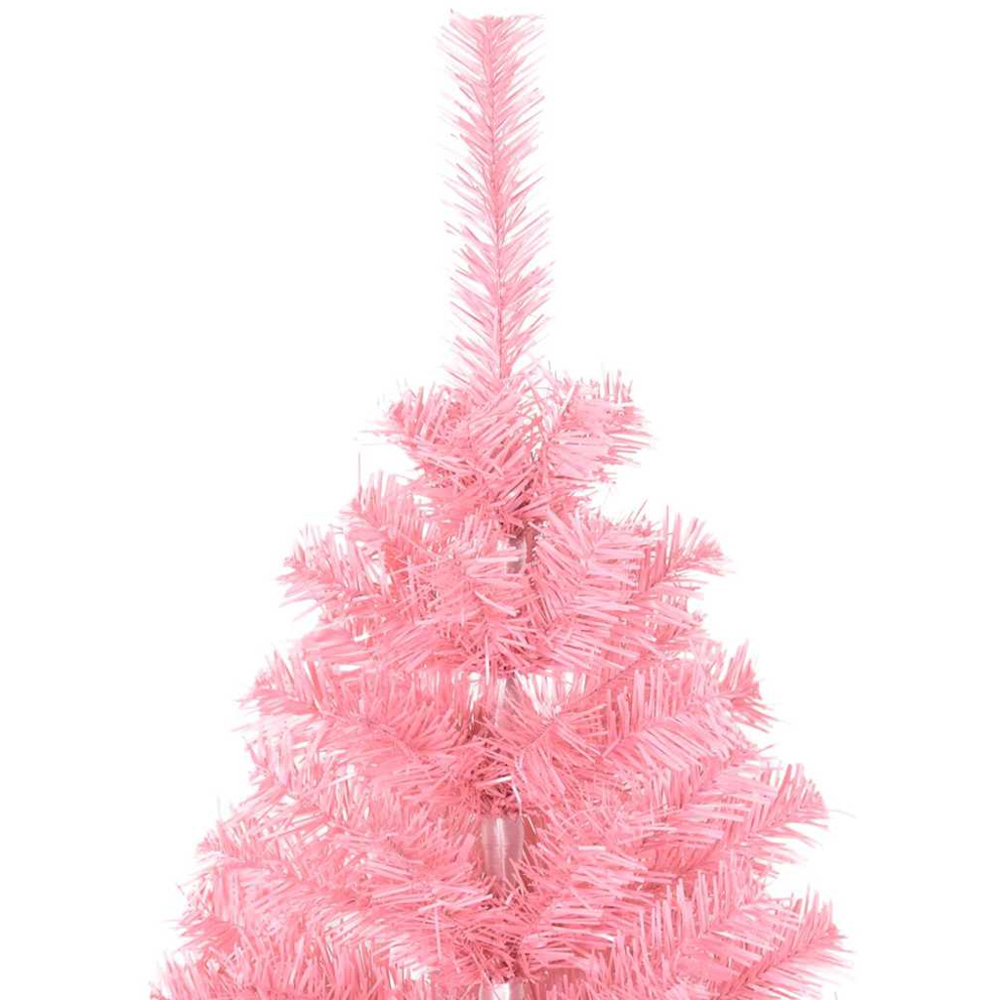 vidaXL Pre-Lit Blue Bauble Pink Artificial Christmas Tree 5ft Image 4