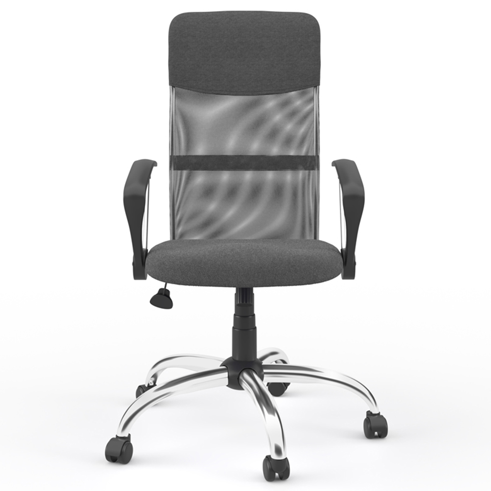 Alphason Orlando Grey Mesh and Faux Leather Chair Image 3