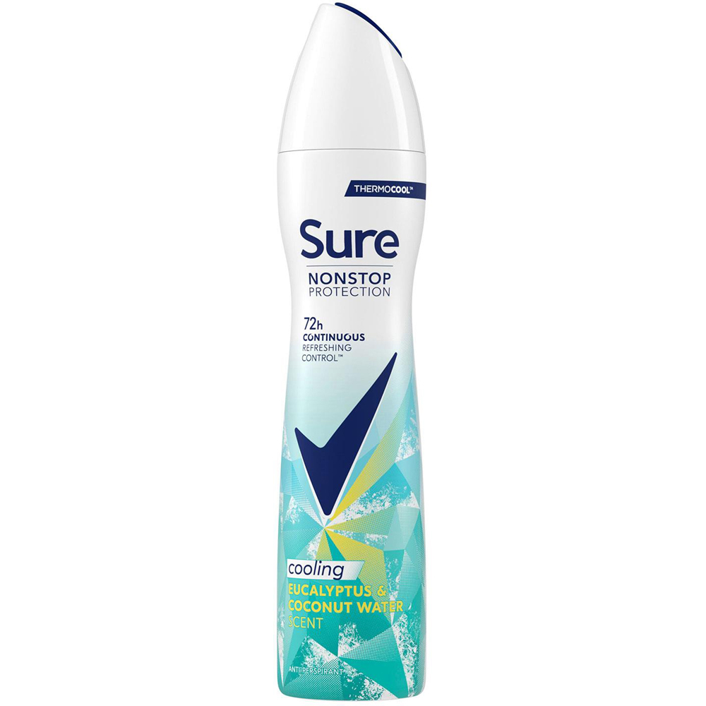 Sure Women Nonstop Protection Eucalyptus and Coconut Antiperspirant Deo 250ml 6 Pack Image 7