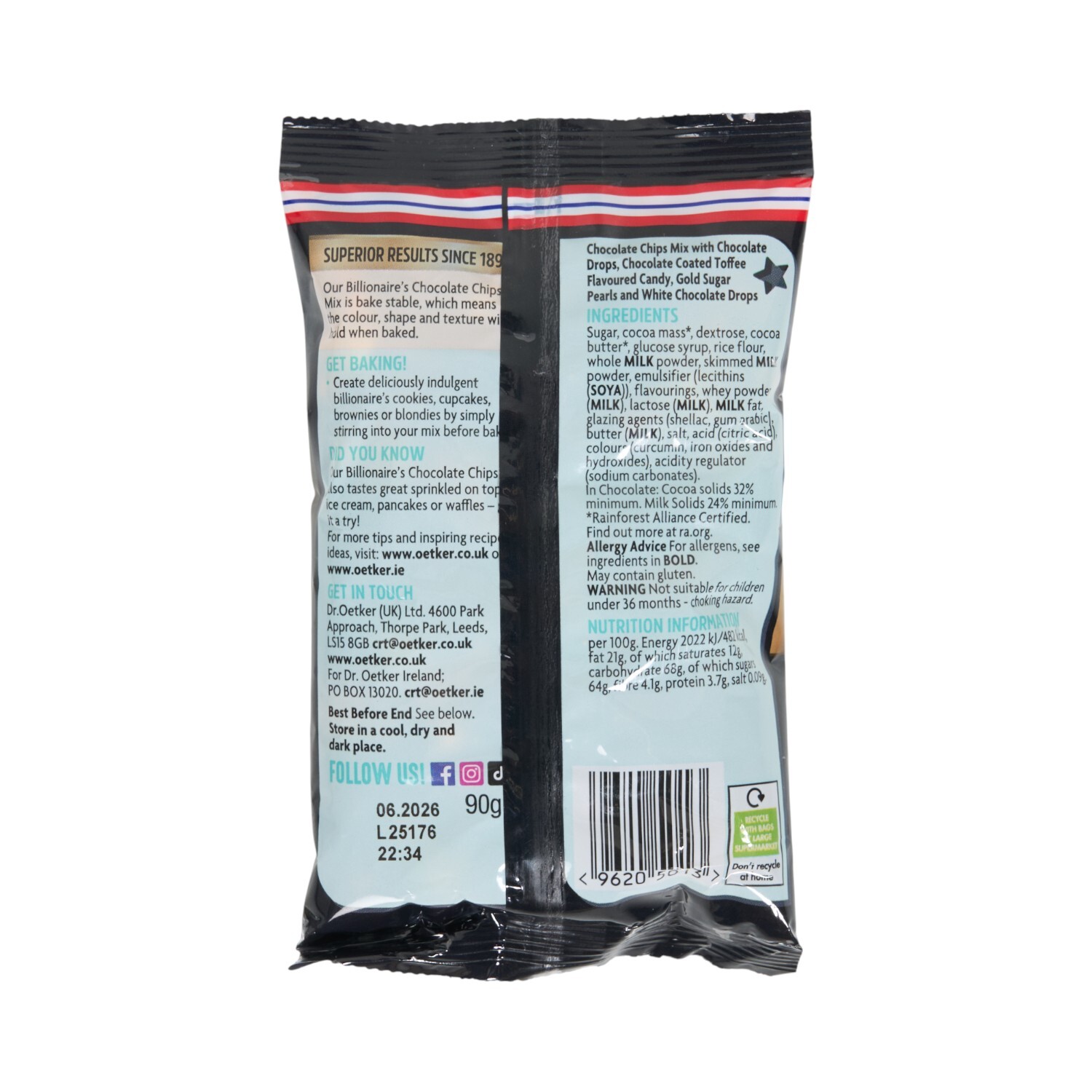 Dr. Oetker Billionaires Chocolate Chips Mix Image 2