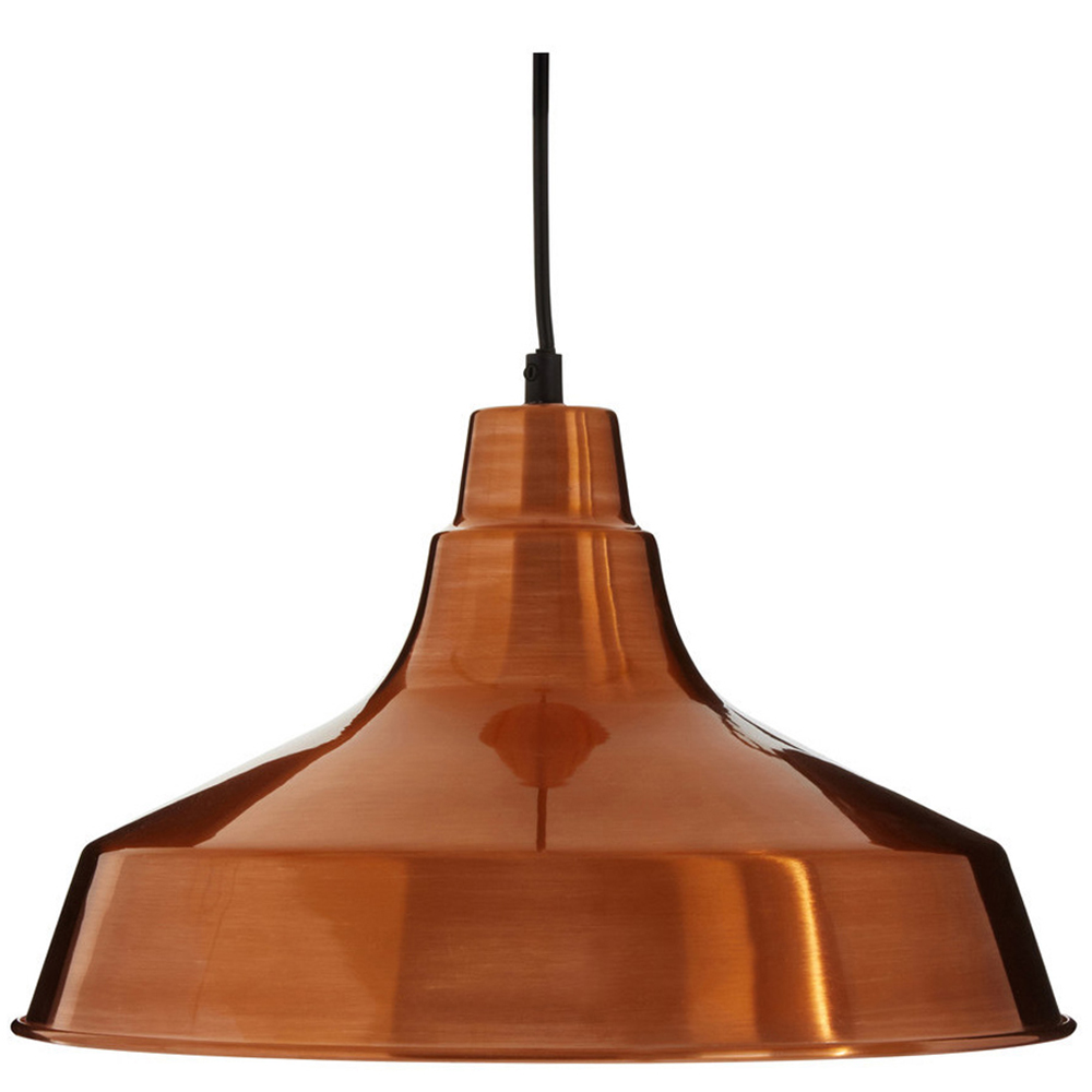 Premier Housewares Copper Finish Pendant Light Image 1