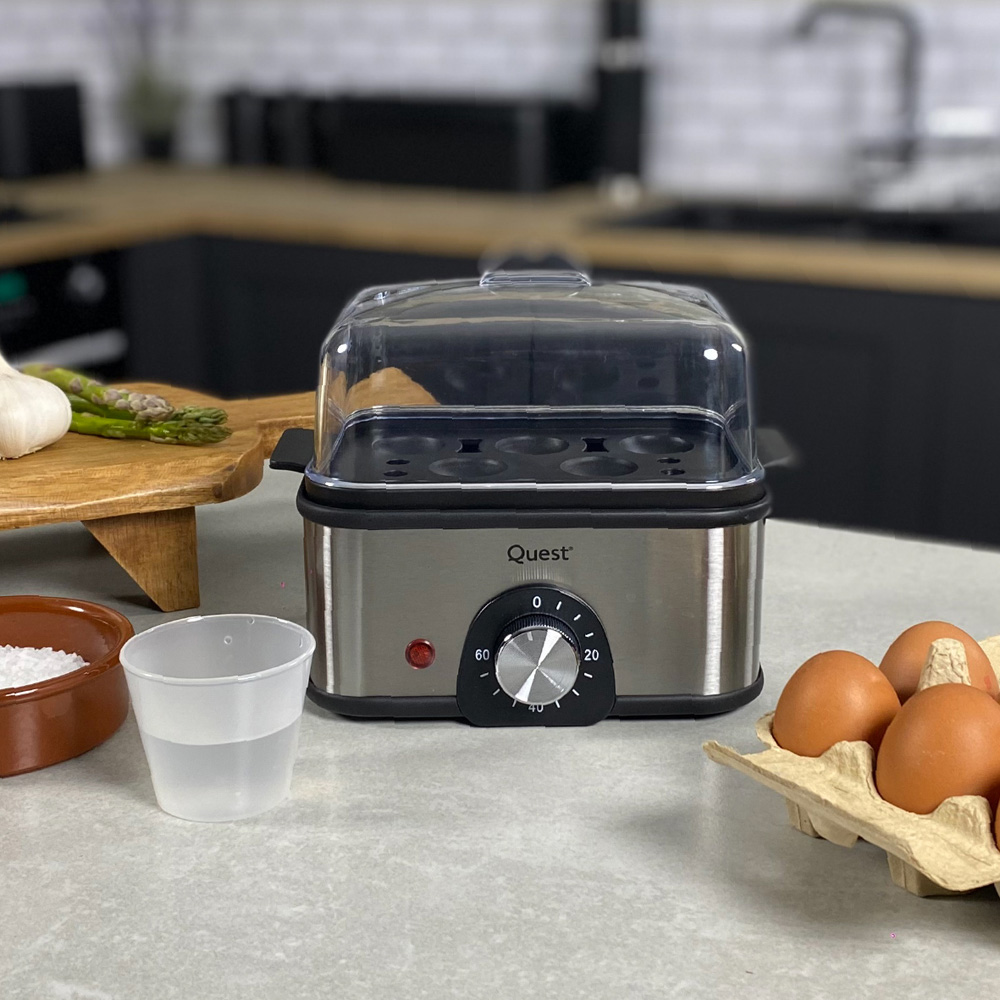 Quest 34369 Silver Stainless Steel Egg Cooker 500W Image 6