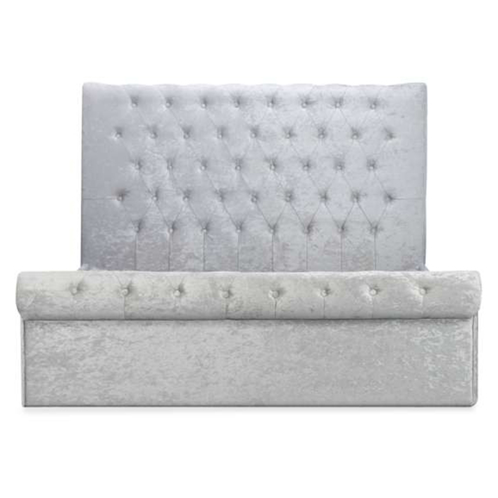 Sienna Small Double Grey Ottoman Bed Frame Image 4