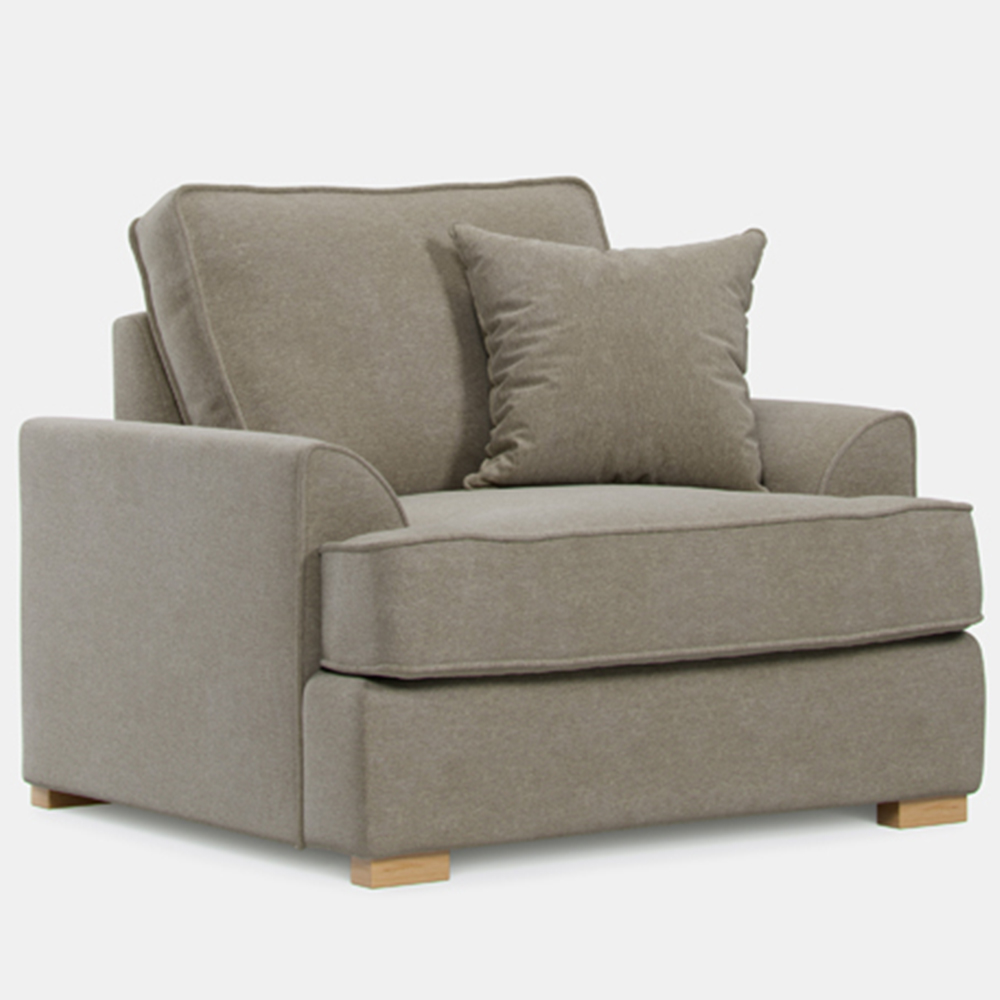 Alba City Fossil Fabric Armchair Image 2