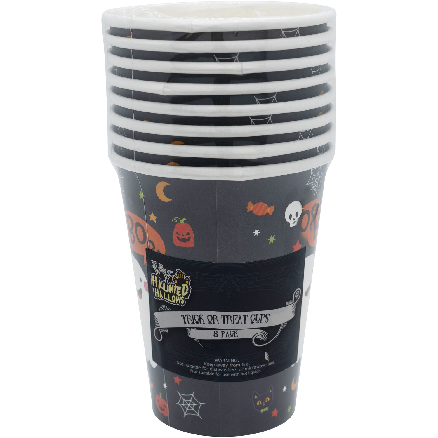 Single Haunted Hallows Trick or Treat Cup 8 Pack in Assorted styles Image 5