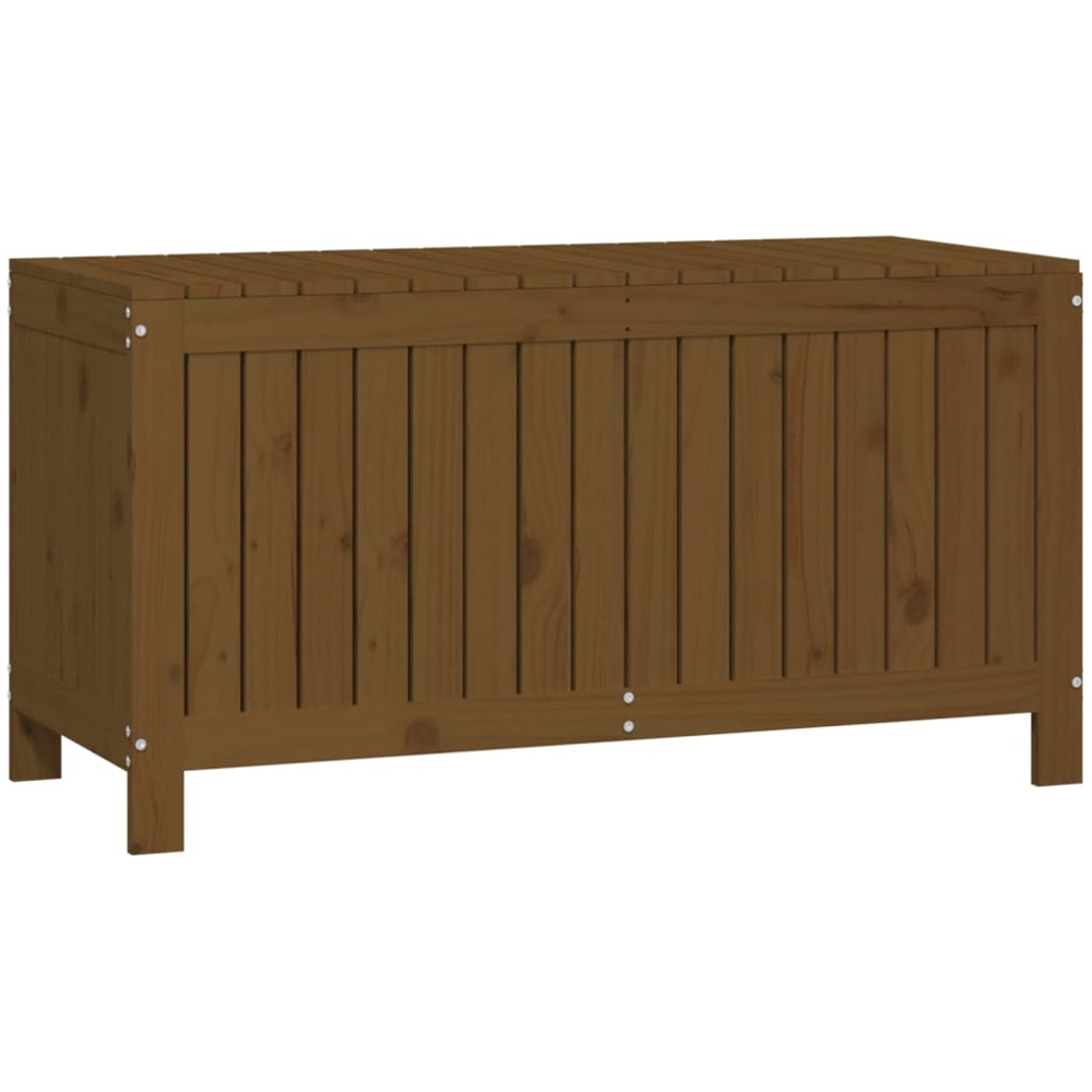 vidaXL 60 x 115 x 49cm Brown Pine Wood Garden Storage Box Image 1