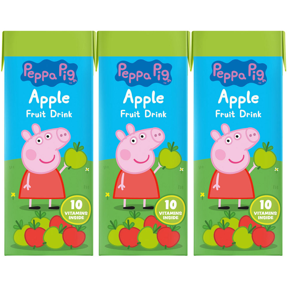 Peppa Pig Apple Juice Drink 3 x 200ml Image