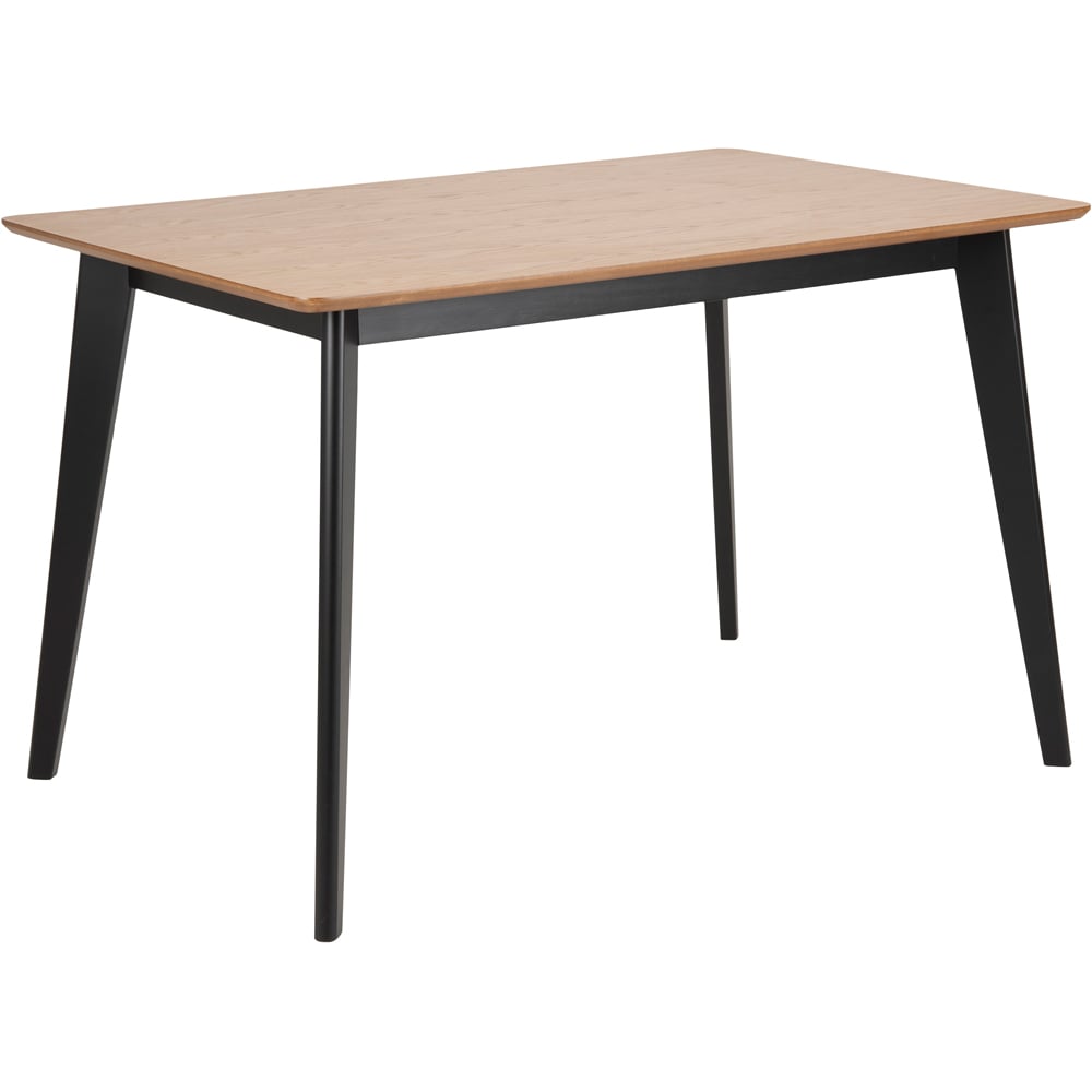Florence Roxby Dining Table Oak and Black Image 2