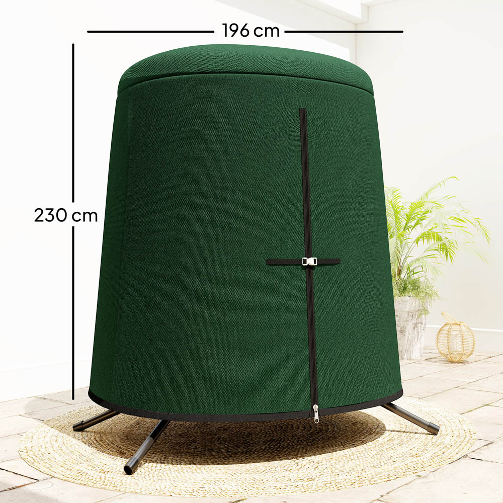 Outsunny Green Hanging Egg Chair Cover 230 x 196cm Image 9