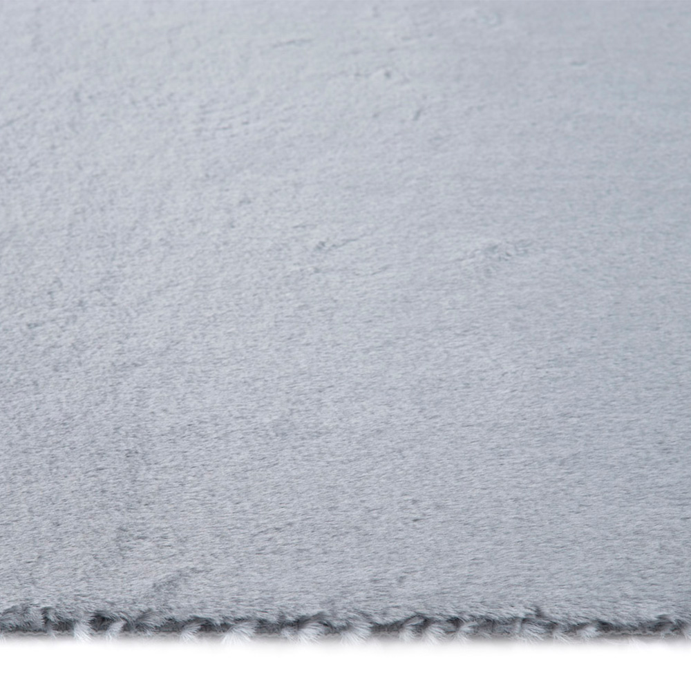 Origins My Washable Grey Faux Fur Rug 67 x 200cm Image 4