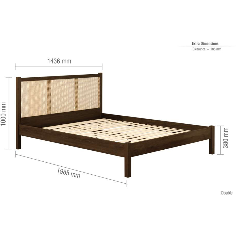 Croxley Double Rattan Bed Image 9