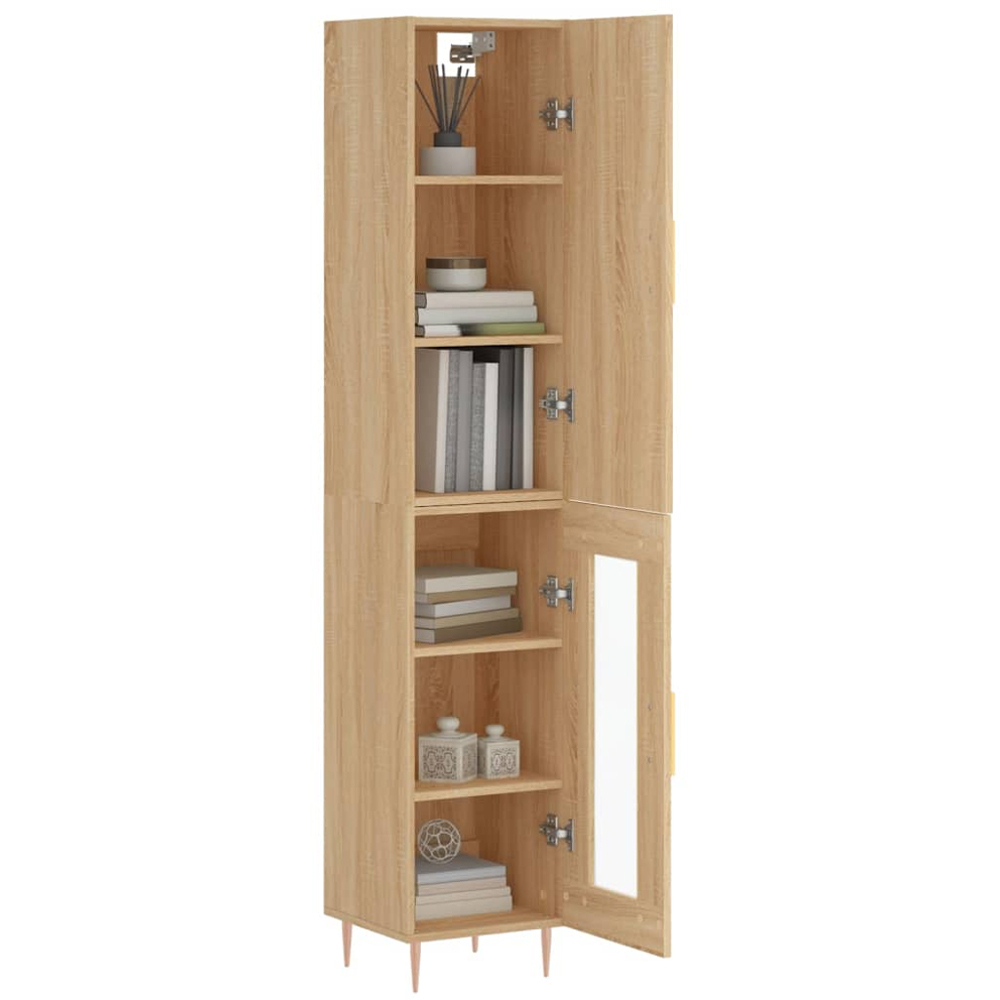 vidaXL 2 Door Sonoma Oak Highboard Image 3