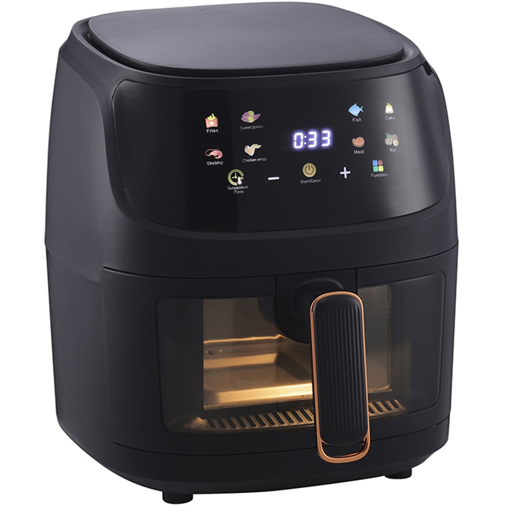 Living and Home DM0588 Black 5L Digital Air Fryer Image 1