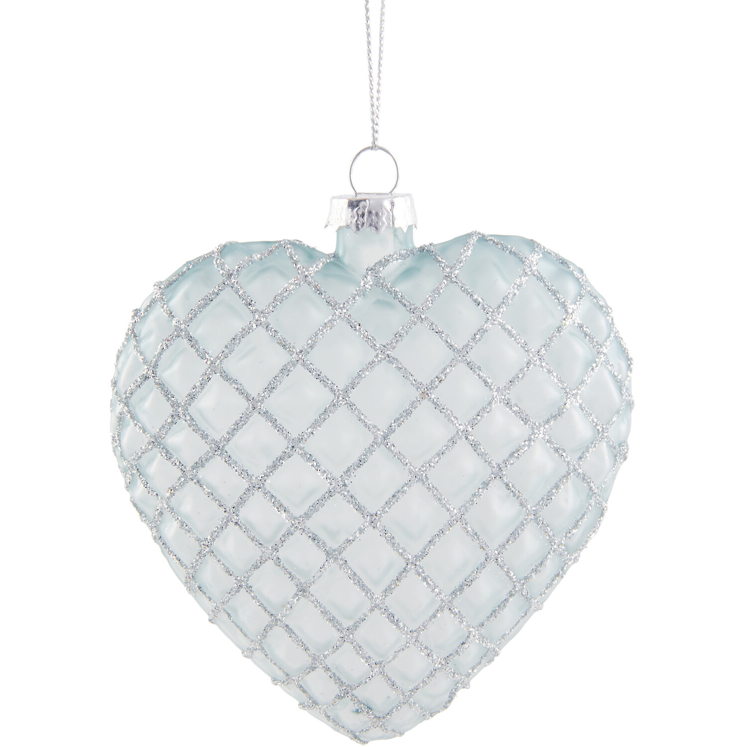 Frosted Glass Heart Decoration Image 2