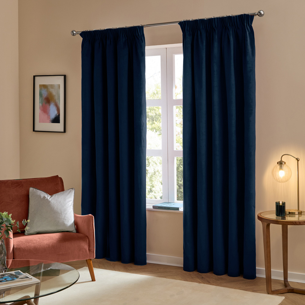 Furn The Ultimate Royal Velvet Blackout Pencil Pleat Curtains 229 x 229cm Image 5