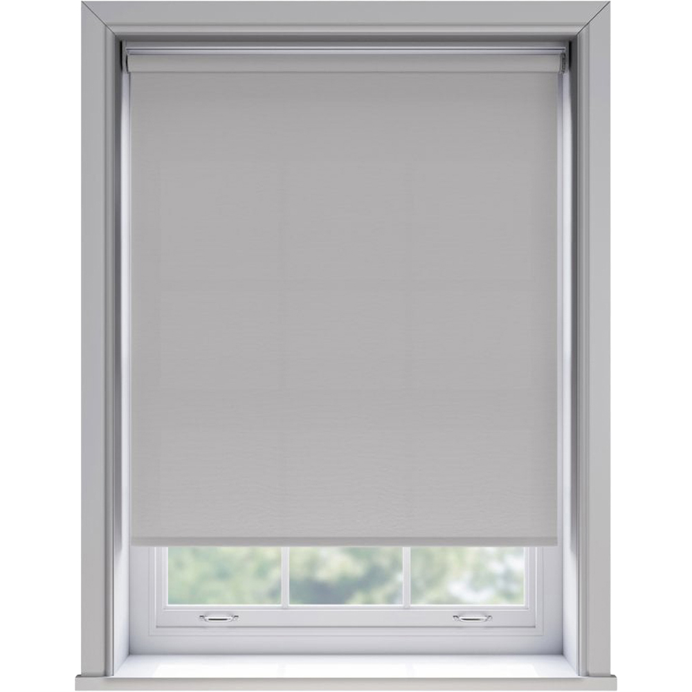 New Edge Blinds Thermal Blackout Roller Blind Light Grey 85cm Image 2