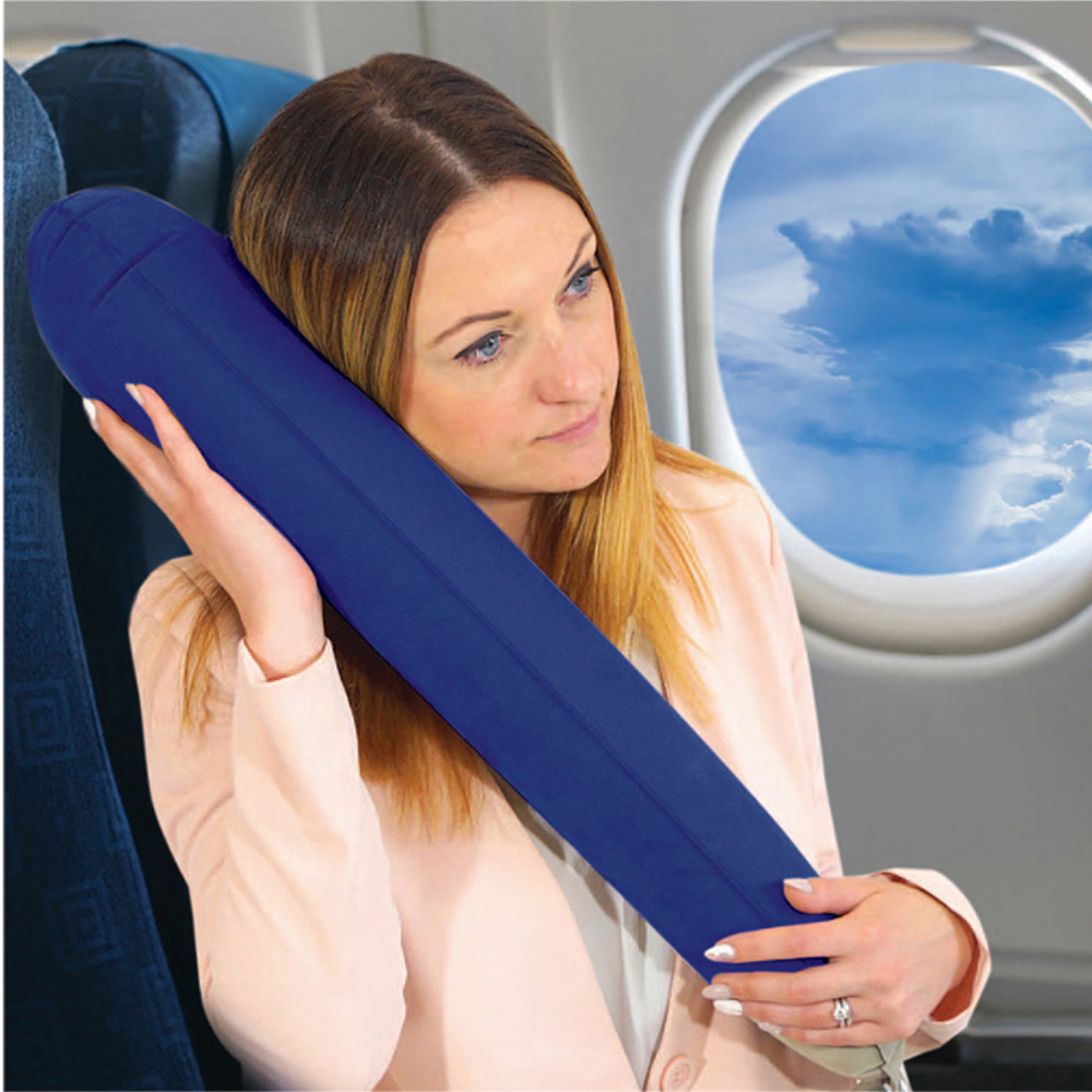 Aidapt Blue Inflatable Travel Cushion Image 2