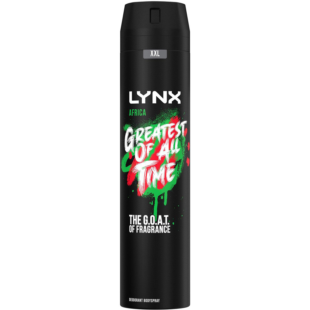 Lynx Africa The G.O.A.T. of Fragrance 48H Protection Deodorant Body Spray 250ml 18 Pack Image 2